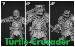 Turtlefolk Paladin set 3 miniature - Fantasy, RPG, Goons Miniature, Dnd, D&D, - Foto 1 di 5