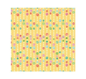 Easter Fabric | I'm All Ears Multi Color Dot on Yellow | Blank YARD - Picture 1 of 1