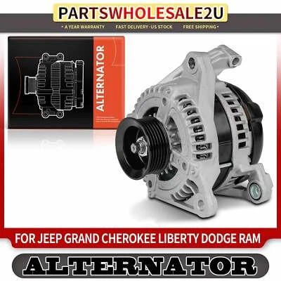 Alternator for Dodge Durango 2007-2009 Jeep Grand Cherokee 160A 12V CW 6-Groove - Image 1 of 4