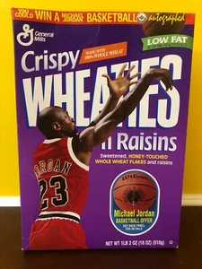 1997 Michael Jordan Crispy Wheaties N Raisins Collectible Empty Cereal Box - Bild 1 von 6