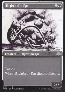 2X BLIGHTBELLY RAT 289 ESCAPARATE PHYREXIA: ALL WILL BE ONE MTG MAGIC CASI NUEVO X2 - Imagen 1 de 1