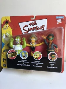 SIMPSONS When Bongos Collide HOMER, EDNA, APU ~ 3 FIGURES PLAYMATES Comics Bongo - Picture 1 of 6