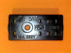 4 PCS CARLO GAVAZZI FEME ZH2 8 PIN 10A 250V RELAY SOCKET FOR PCB "US SELLER" - Picture 1 of 4