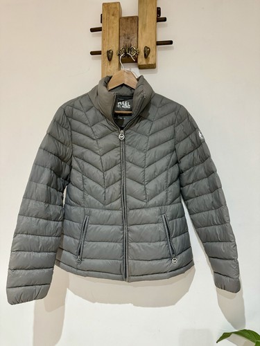 MK Michael Kors giacca tampone corta leggera imbottita grigia L