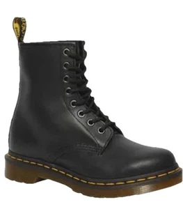 DR MARTENS Womens 1460 Classic Black Leather 8 Eye Combat Style Boots-Sz 7-NEW - Picture 1 of 8