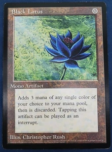 MTG Black Lotus Oversized 6" x 9" Card 1996 Scrye Magazine Promo Excellent - Picture 1 of 2