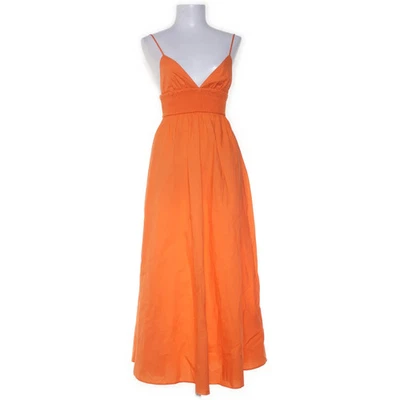 Zara, Maxikleid, Größe: XS, Orange, Baumwolle, Einfarbig, Damen -mwK - Bild 1 von 4