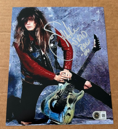 DAVE SABO SIGNED SKID ROW 8X10 PHOTO BECKETT BAS HAND SIGNED #2 | eBay