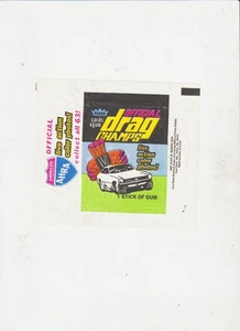 Official Drag Champs 1972 Fleer Vintage Bubble Gum Trading Card Wrapper - Picture 1 of 1