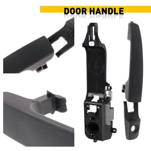 Exterior Door Handle & Bracket Black Front Left Driver For 2008-2011 Ford Focus - Picture 1 of 9