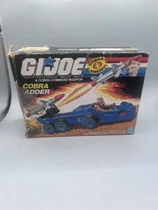 Vehículo Hasbro GI Joe Cobra Adder 1988 casi completo sellado en caja original - Imagen 1 de 8