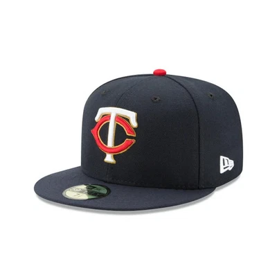 Authentic New Era MLB OnField 59Fifty Fitted Cap Minnesota Twins Navy/Red/Gold - Image 1 of 4