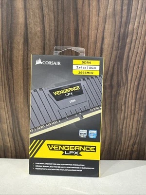 Corsair Vengeance DDR4 DRAM 2666MHz Memory Kit - Black LPX 8GB (2 x 4GB)  - Image 1 of 2