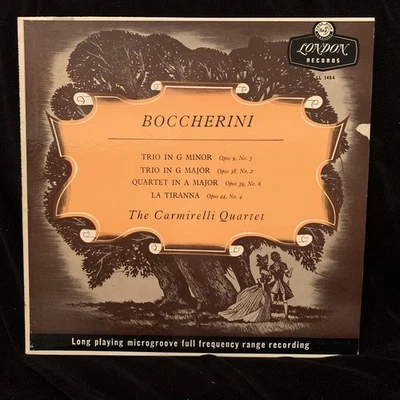 BOCCHERINI Trios & Quartets - CARMIRELLI QUARTET - LONDON LL 1454 LP 1956  Foto 1 de 4