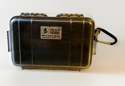 Pelican 1050 Micro Case Black Waterproof Durable Portable USED GOOD CONDITION - Image 1 of 4