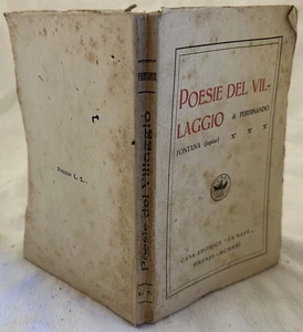 FERDINANDO FONTANA JUNIOR POESIE DEL VILLAGGIO ALPINI SOLDATO IGNOTO MILITARIA - Foto 1 di 2