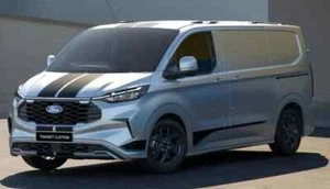 Ford Transit Custom Side Bonnet Rear Stripes Graphics Decals LWB SWB 2024-2025 - Picture 1 of 6