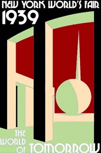 New York World’s Fair 1939 World of Tomorrow Poster New UV Giclée Print Colorful - Picture 1 of 3