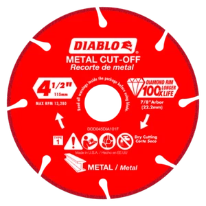 Diablo Tools DDD045DIA101F 4-1/2 in. Diamond Metal Cut-Off Blade - Picture 1 of 4