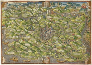 Stampa Home Wall Art - Poster Mappa Vintage - 1543 PALESTINA - A4,A3,A2,A1,A0 - Foto 1 di 1
