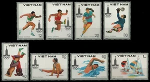 Vietnam 1980 - Mi-Nr. 1093-1100 (*) - sin goma - Olimpia Moscú - Imagen 1 de 1