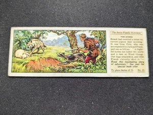 1935 Ty-Phoo Swiss Family Robinson Card # 21 The Hyena (VG/EX) - Picture 1 of 3