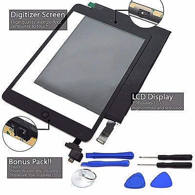 For iPad Mini 1st A1432 A1454 A1455 LCD Touch Glass Screen Digitizer Replacement - Image 1 of 3