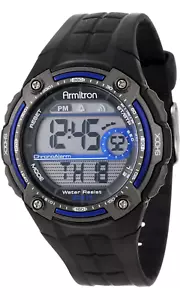 Armitron Men's Blue and Gray Digital Chronograph Sport Watch 8189BLU - Picture 1 of 6