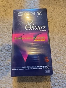 Sony T-160 8 Stunden Premium Grade Leer VHS Kassette Versiegelt - Bild 1 von 3