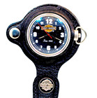 New Harley Davidson Pocket Watch, Rare Unworn Black Or Brown H-D Logo Pouch $199