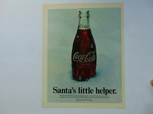 1968 COCA~COLA SANTA'S LITTLE HELPER print ad - Picture 1 of 1