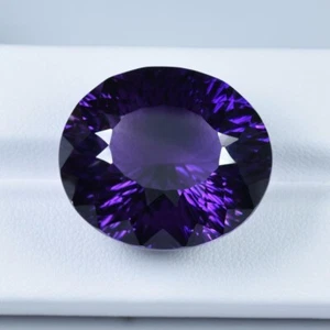 49,00 Cts Best Fire "Top Purple Blue" Naturale Senza Calore Brasile Ametista - Ovale!! - Foto 1 di 2