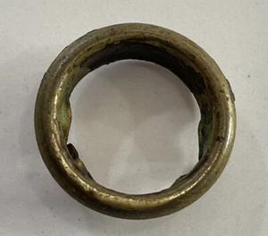 Antique 1892 Singer Treadle Coffin Top BRASS BELT RING (s) - Picture 1 of 6