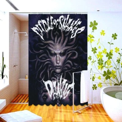 New 90s Circle of Snakes Studio Album by  Shower Curtain 60 x 72 Inch With Hooks - Image 1 of 4