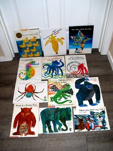 Lot of 12 Eric Carle Books Hardback & Paperback My Cat Brother Bear Dragons - Picture 1 of 5