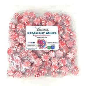 Starlight Mints Peppermint Hard Candy, 2 Lbs ~ YANKEETRADERS® ~ FREE SHIPPING - Picture 1 of 3
