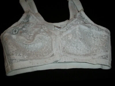 SUJETADOR COPA ENCAJE SUAVE CIERRE FRONTAL SUBRAYADO TALLA 34DD ESTILO 12377-8 SOPORTE TRASERO  Foto 1 de 4