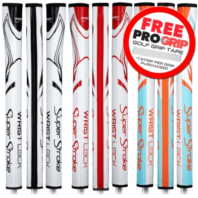 SUPERSTROKE ZENERGY WRIST LOCK GOLF PUTTER GRIPS / ALL COLOURS +FREE GRIP TAPE - Image 1 of 4
