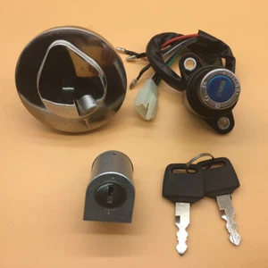 Ignition Switch Fuel Gas Cap Seat Lock Key Set For Honda MAGNA 700/750 1984-2003 - Foto 1 di 8