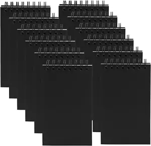 12 Pack Pocket Notebooks, 3X5 Small Notepads, Mini Spiral Notebooks, 60 Sheets/1 - Picture 1 of 12