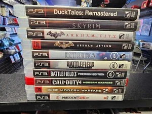 Lote de juegos Playstation 3 PS3 x10 DuckTales Remasted Skyrim Call of Duty moderno - Imagen 1 de 1