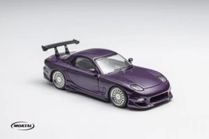 1:64 Mortal Mazda RX-7 Veilside Diecast Toys Car Models Collection Gifts Hobby - Foto 1 di 16