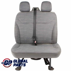 Front Seat Renault Trafic II Passenger Double Seat Left N/S Velvet Cloth Grey - Picture 1 of 13