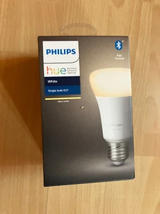 Philips Hue White 2700 K Warmweiß E27 Erweiterung Bluetooth App Control 9W=60W - Bild 1 von 1