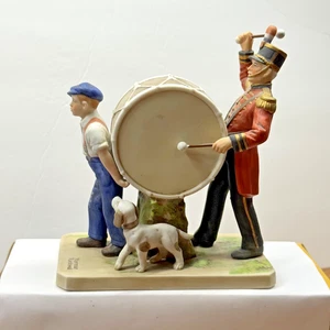 Vintage Norman Rockwell THE DRUMMERS FRIEND 1982  7 in high 6 in wide - Picture 1 of 8
