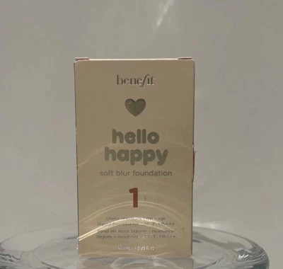 Benefit Hello Happy Soft Blur Foundation Shade 1 BNIB 30ml Rare. AUTHENTIC - Image 1 of 3