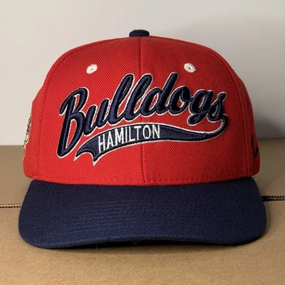 Hamilton Bulldogs Hat Cap Snapback Mens Red Blue Wool OHL Hockey Zephyr Foto 1 de 4