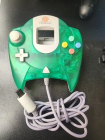 OEM Sega Dreamcast Clear Green Controller HKT-7700 Authentic Tested & Works!
