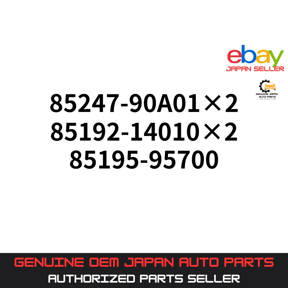 Toyota Genuine Land Cruiser FJ60 FJ62 Windshield Wiper Pivot Cover Cap Set OEM Foto 1 de 1