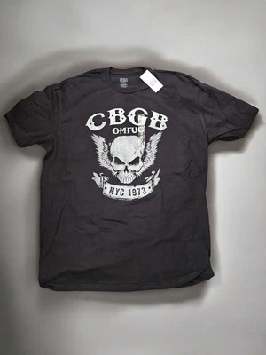 CBGB OMFUG  Skull Men's T-Shirt Punk Rock Concert Sz XL - image 1 of 3